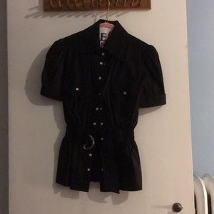 black formal shirt